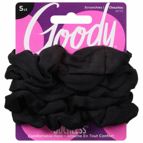 Goody Black Scrunchies Perspective: front