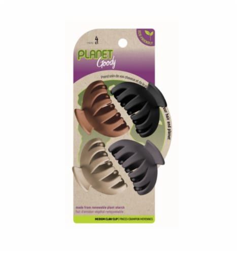 Planet Goody Medium Hair Clip - Natural Perspective: front