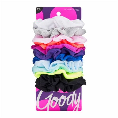 Goody Assorted Bright Large Cotton Scrunchies 12 ct Fry s Food