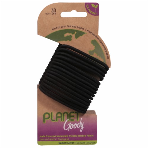 Goody® Ponytail Holders Bambo Elastic - Black Perspective: front