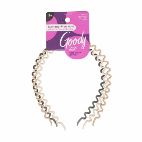Goody® Ouchless® Core Brown Assorted Basic Headbands Perspective: front