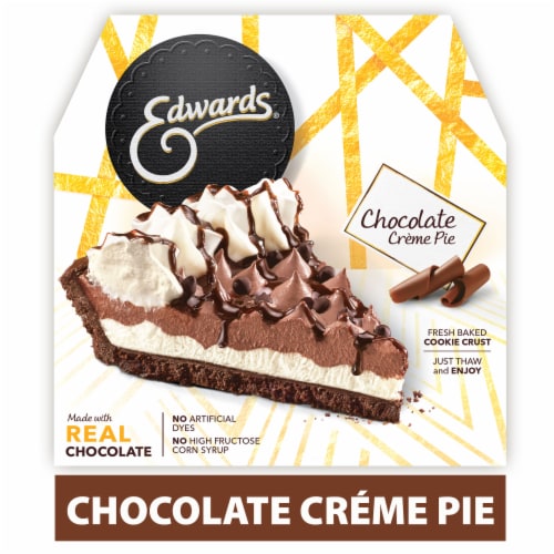 Edwards Premium Desserts Chocolate Crème Pie Perspective: front