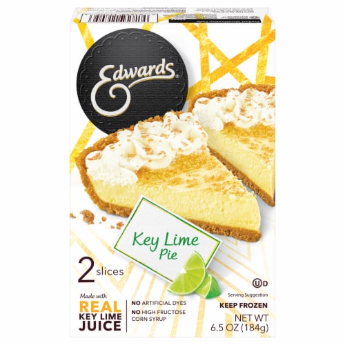 Edwards Singles Desserts Frozen Key Lime Pie Slices Perspective: front