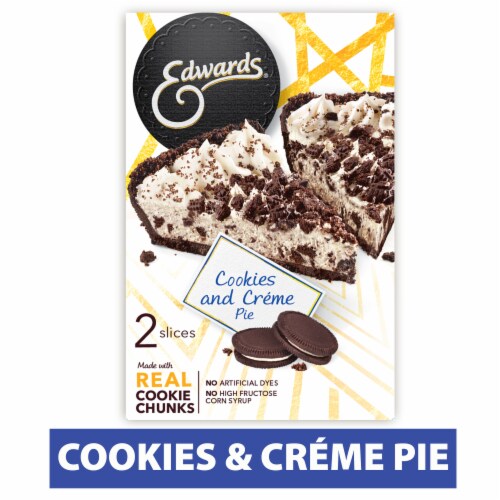 Edwards Singles Desserts Cookies and Crème Pie Slices Two Pk