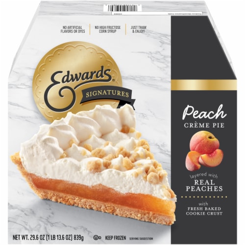 Edwards® Signature Creme Desserts Peach Creme Pie Perspective: front