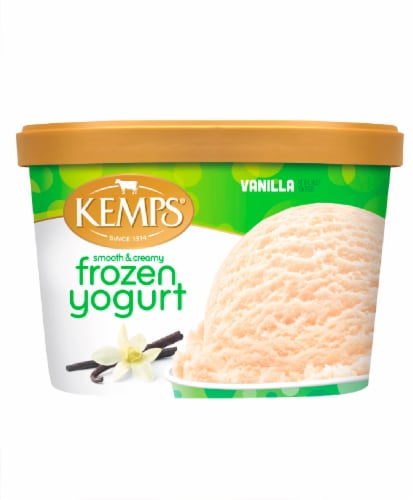Kemps Smooth & Creamy Vanilla Frozen Yogurt Perspective: front