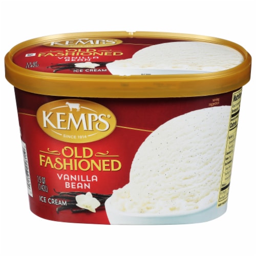 Kemps Old Fashioned Vanilla Bean Ice Cream Perspective: front