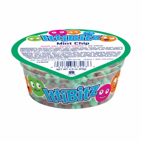 Kemps Ittibitz® Mint Chip Ice Cream Cups Perspective: front