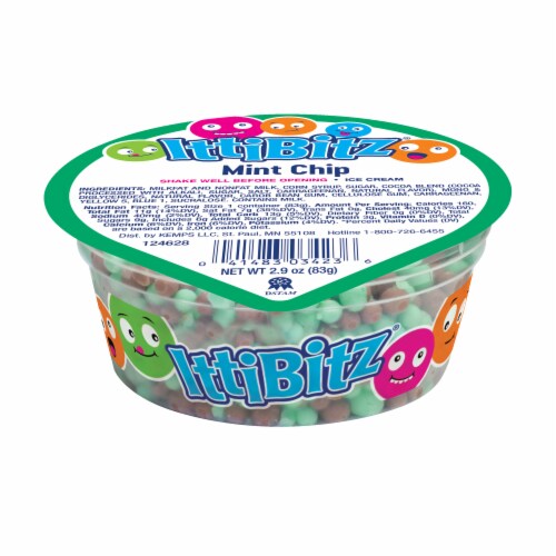 Kemps Ittibitz® Mint Chip Ice Cream Cups Perspective: front
