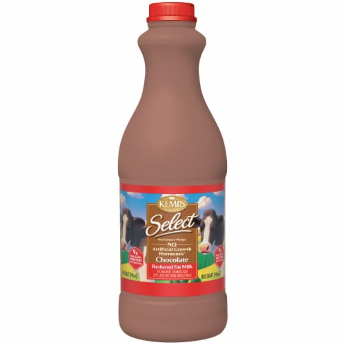 Kemps Select 2% Reduced Fat Chocolate Milk Perspective: front