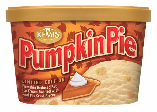 Kemps Limited Edition Pumpkin Pie Ice Cream Perspective: front