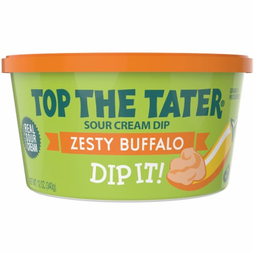 Mid America Farms Top the Tater Zesty Buffalo Sour Cream Dip Perspective: front