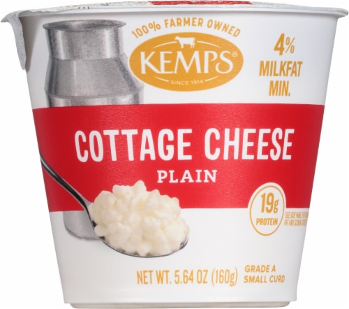 Kemps® Singles 4% Milkfat Small Curd Cottage Cheese Perspective: front