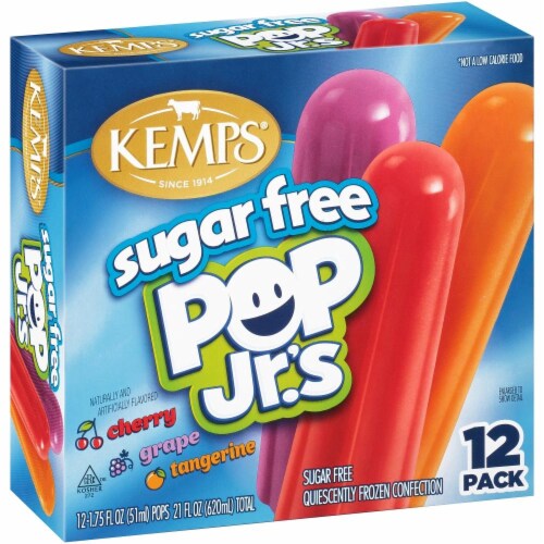 Kemps Cherry/Grape/Tangerine Sugar Free Pop Jr.'s Perspective: front