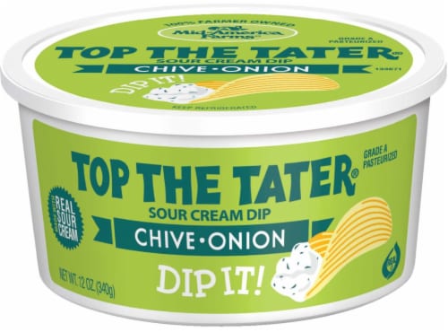 Mid-America Farms Top the Tater® Chive Onion Sour Cream Dip Perspective: front