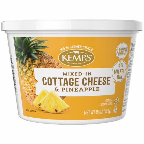 Kemps Pineapple Cottage Cheese - 15 Oz Perspective: front