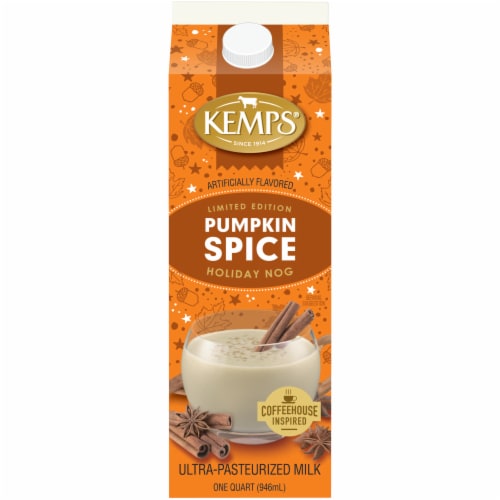 Kemps Pumpkin Spice Holiday Nog Perspective: front
