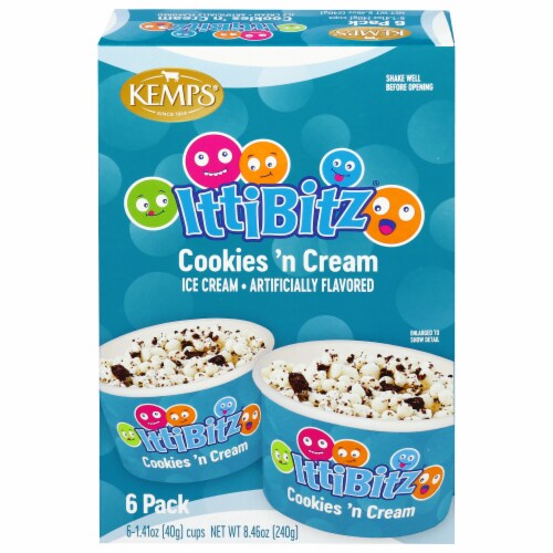 Kemps® Ice Cream IttiBitz® Cookies & Cream Perspective: front