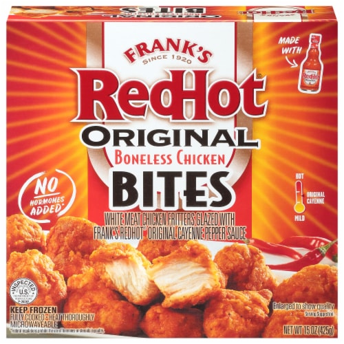 Frank's Red Hot® Original Boneless Chicken Bites - Original Cayenne Perspective: front