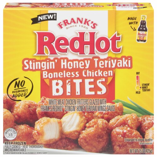 Frank's RedHot® Stingin' Honey Teriyaki Boneless Chicken Bites Perspective: front