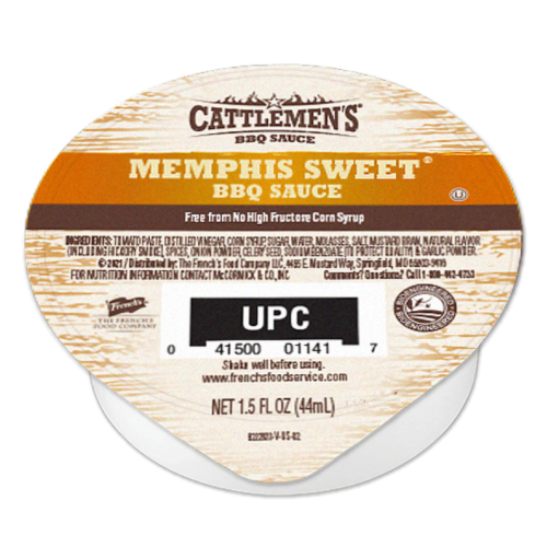 Cattlemen's Memphis Sweet BBQ Sauce Perspective: front