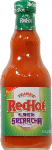 Frank's RedHot Slammin' Sriracha Hot Sauce Perspective: front