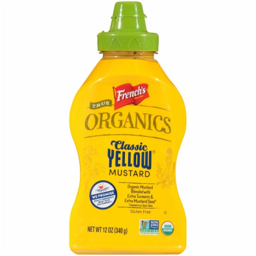 French's® True Organics Classic Yellow® Mustard Perspective: front
