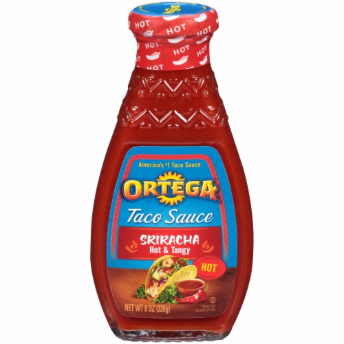 Ortega Hot Sriracha Taco Sauce Perspective: front