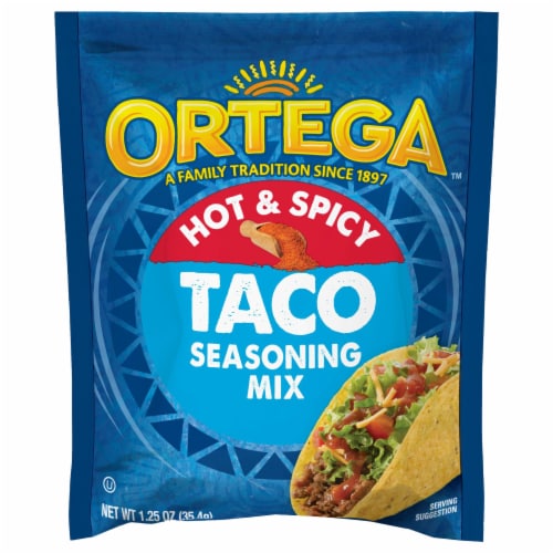 Ortega Taco Hot & Spicy Seasoning Mix Perspective: front