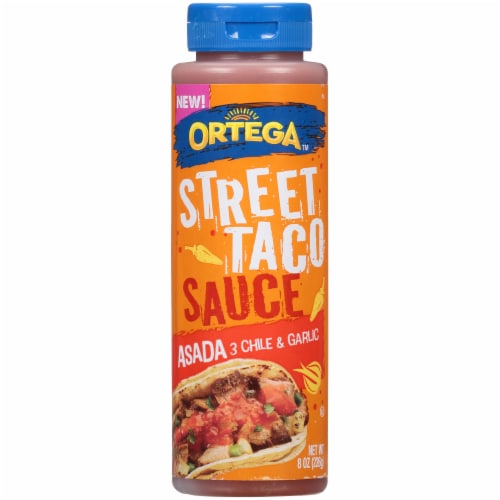 Ortega Asada 3 Chile & Garlic Street Taco Sauce Perspective: front