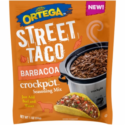 Ortega Street Taco Barbacoa Crockpot Seasoning Mix Perspective: front