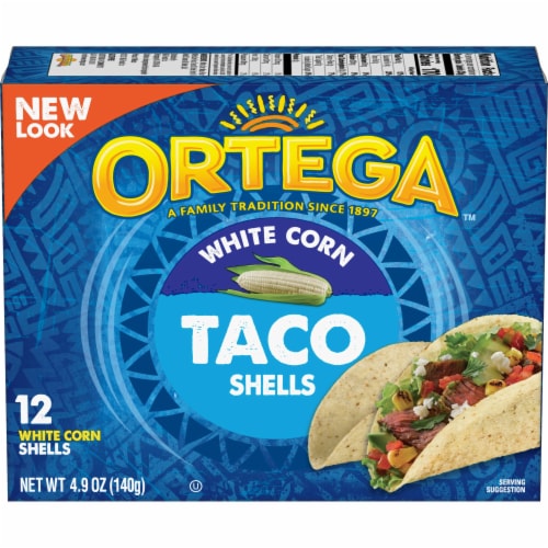 Ortega White Corn Taco Shells Perspective: front