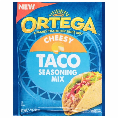 Ortega Cheesy Taco Seasoning Mix Perspective: front