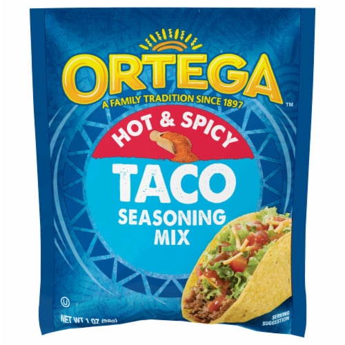 Ortega Taco Hot & Spicy Seasoning Mix Perspective: front