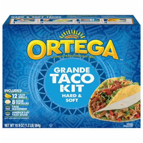Ortega Grande Hard & Soft Taco Kit Perspective: front