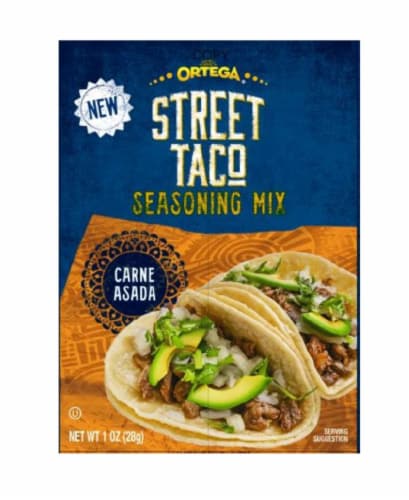 Ortega Street Taco Carne Asada Seasoning Mix Perspective: front