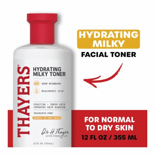 Thayers Natural Remedies Hydrating Milky Toner with Snow Mushroom + Hyaluronic Acid Perspective: front
