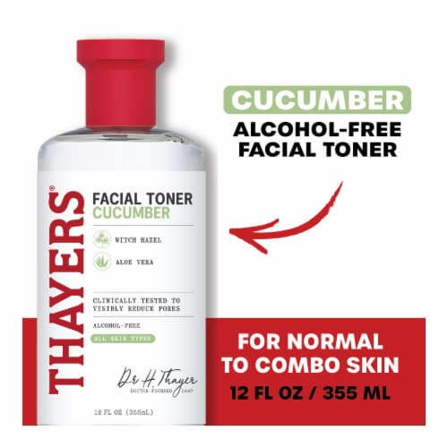 Thayers Natural Remedies Witch Hazel Toner Alcohol Free with Cucumber Perspective: front