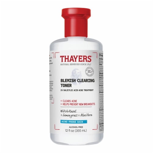 Thayers Natural Remedies Witch Hazel Blemish Clearing Toner Alcohol Free Perspective: front