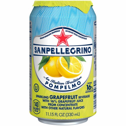 San Pellegrino Pompelmo Sparkling Grapefruit Beverage Perspective: front