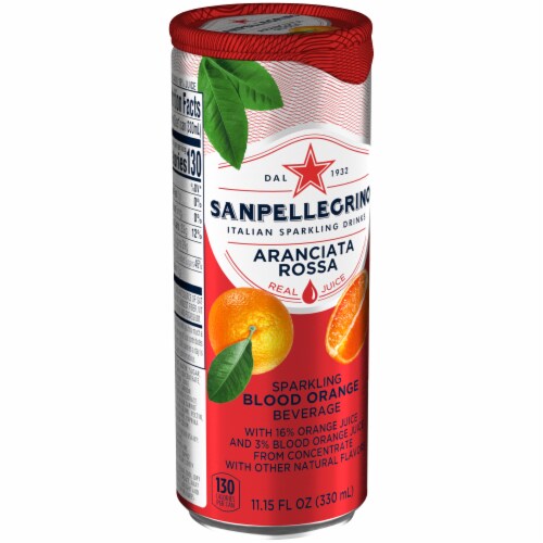 San Pellegrino Sparkling Blood Orange Beverage Perspective: front