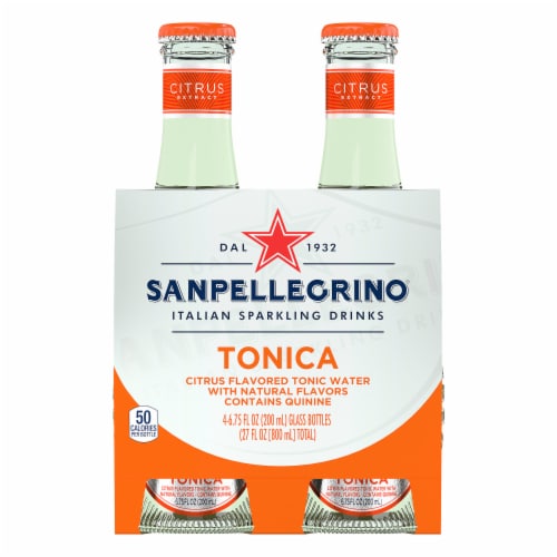 S. Pellegrino Tonica Citrus Flavored Sparkling Tonic Water Perspective: front