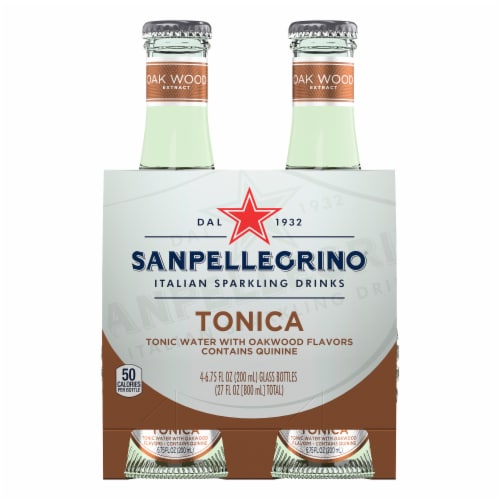 S. Pellegrino Tonica Oakwood Flavored Tonic Water Perspective: front