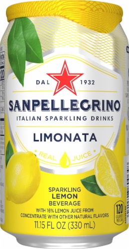 San Pellegrino Limonata Sparkling Lemon Beverage Perspective: front