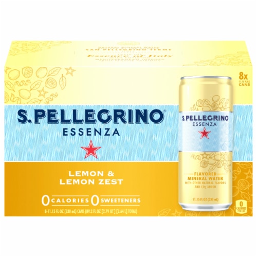 S. Pellegrino® Essenza Lemon & Lemon Zest Flavored Mineral Water