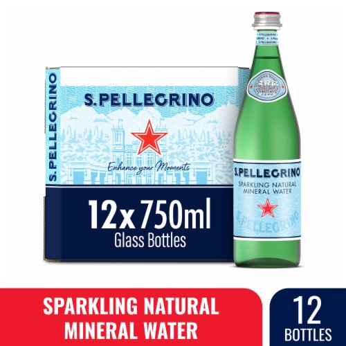 San Pellegrino® Natural Mineral Sparkling Bottled Water Perspective: front