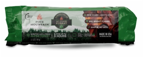 Pine Mountain Alpine Forest Scented Firelog Perspective: front