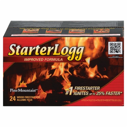 Pine Mountain StarterLogg Wood Firestarters Perspective: front