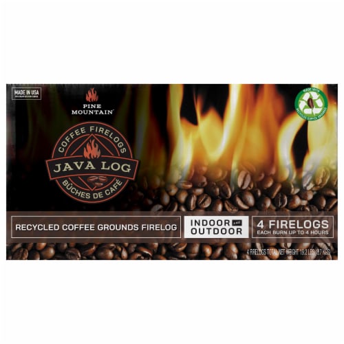 Pine Mountain Java Log 4-Hour Fire Logs Perspective: front