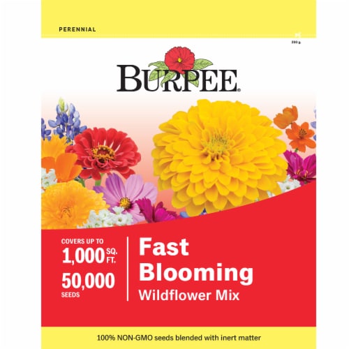 Burpee Fast Blooming Wildflower Mix Seeds Perspective: front
